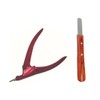 Donnyan Factory Guillotine Nail Clippers (Red) and File Set, with