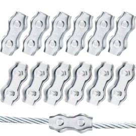 Maitys Poly Rope Connector Wires Splicer Galvanized Steel Connector for Electric Fences (12)