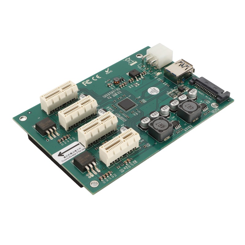 PCI E X1 to 4xPCI E X1 Adapter Card Plug