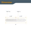 POWERTEC QHB1001 Hanger Bolts 5/16-18 x 3 Inch, 50 Pack