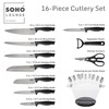 Gibson Soho Lounge 16 Piece Stainless Steel Kitchen Knife Set