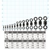 IPPON Swivels #10, 28 Pieces, Set of 3