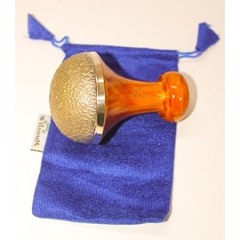 WITSOUL Kansa Bronze Vatki with Handle, Natural Cup, Ayurvedic Detox Foot Massager, Relaxation and Deep Cleaning Ancient Indian Technique Massager (Natural Brown (Set of 1)