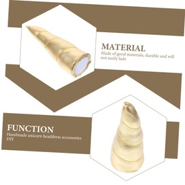 WOONEKY 10pcs Diy Unicorn Horn Hair Clip Accessories Fake Horn Decor for Hair Supply Headband Ornament Random