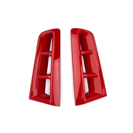 FUEISOF Front Bumper Side Air Intake Trim for Kia Sorento 2024–2025, Red ABS Vent Frame Covers, 2pcs Exterior Styling Accessories