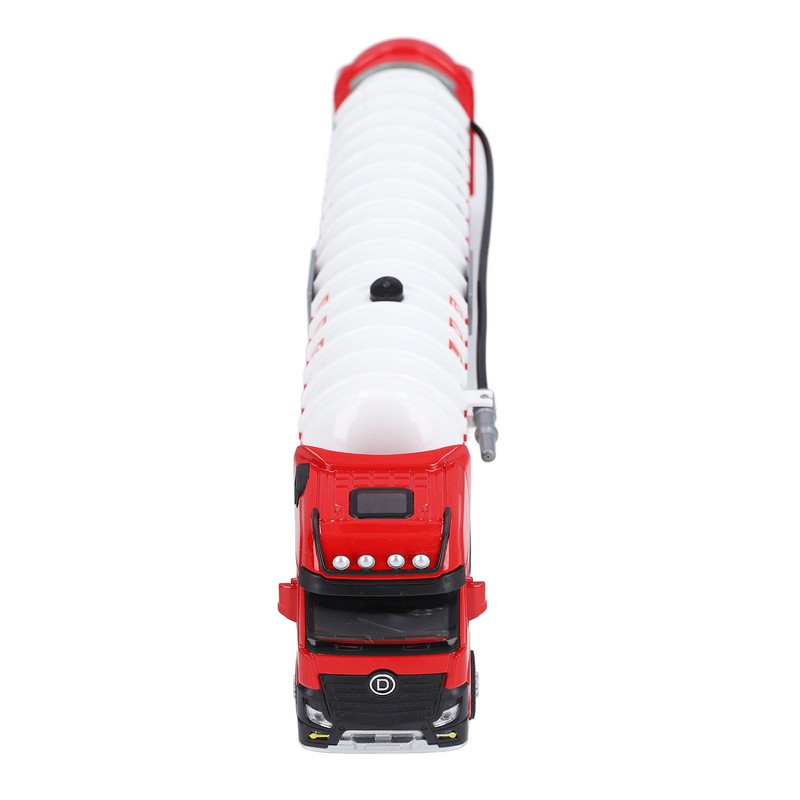 Alloy Gas Tanker Truck Model Water Spray High Simulation Detachable