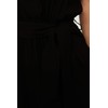 TRENDYOL Women's Belted Jumpsuit, black