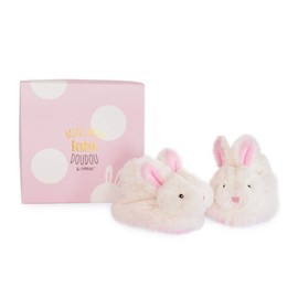 Doudou et Compagnie DC1308 Pink Lapin Bonbon Botties with Rattle (0-6 Months)