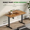 Furmax Electric Standing Desk with Monitor and Laptop Workstation, 47
