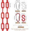sourcing map Plastic Chain 5 FT/1.53 M, Safety Chain Red