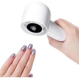 SAVILAND Essentials Nail Dryer for Regular Polish: 100 Speed Turbo Wind Fast Nail Dryer Flash Dry Handle Nail Polish Dryer with Smart Display 30dB Quiet Portable Electric Manicure Tool Nail Fan Dryer