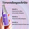 Lila Zahnpasta für Zahnaufhellung-Purple Toothpaste for teeth whitening-weiße zähne (1
