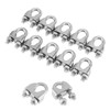 3/8" Wire Rope Clamp,10 pcs Cable Clamps 304 Stainless Steel
