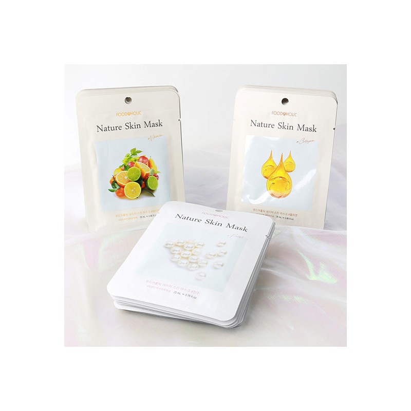Food Aholic (30 Sheets) Nature Skin Radiance Mask Pack (Pearl,