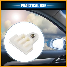 Partuto 2 Pcs Window Door Glass Channel Retainer Clip, 1.97"x1.73"x0.55" Glass Regulator Holder Sash Clip Universal for Car Truck Van Durable Plastic Beige Replacement