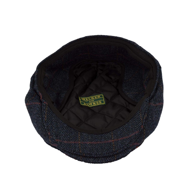 WALKER AND HAWKES - Derby Tweed Eddie Flat Cap w/Foldable