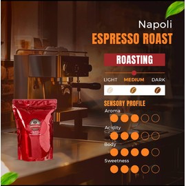 Nicoletti Coffee Espresso Roast Sampler (3 pack of 1 pound each) Whole Beans Fresh Roasted