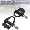 Clipless Pedals 9/16 Inch Molybdenum Steel Axle Bearing Adjustable Tension