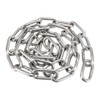 sourcing map Stainless Steel 304 Hardened Proof Coil Chain 1m