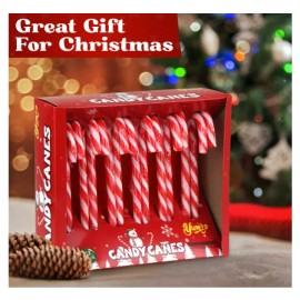Undisclosed Christmas Candy Canes Classic Red and White Peppermint Candy Cane Gift Set - 12