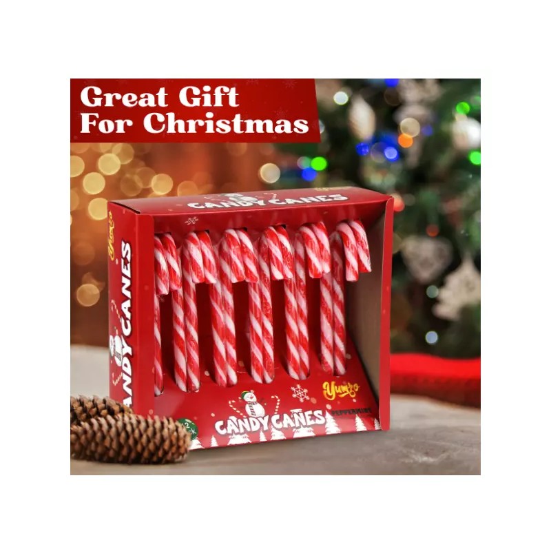 Undisclosed Christmas Candy Canes Classic Red and White Peppermint Candy