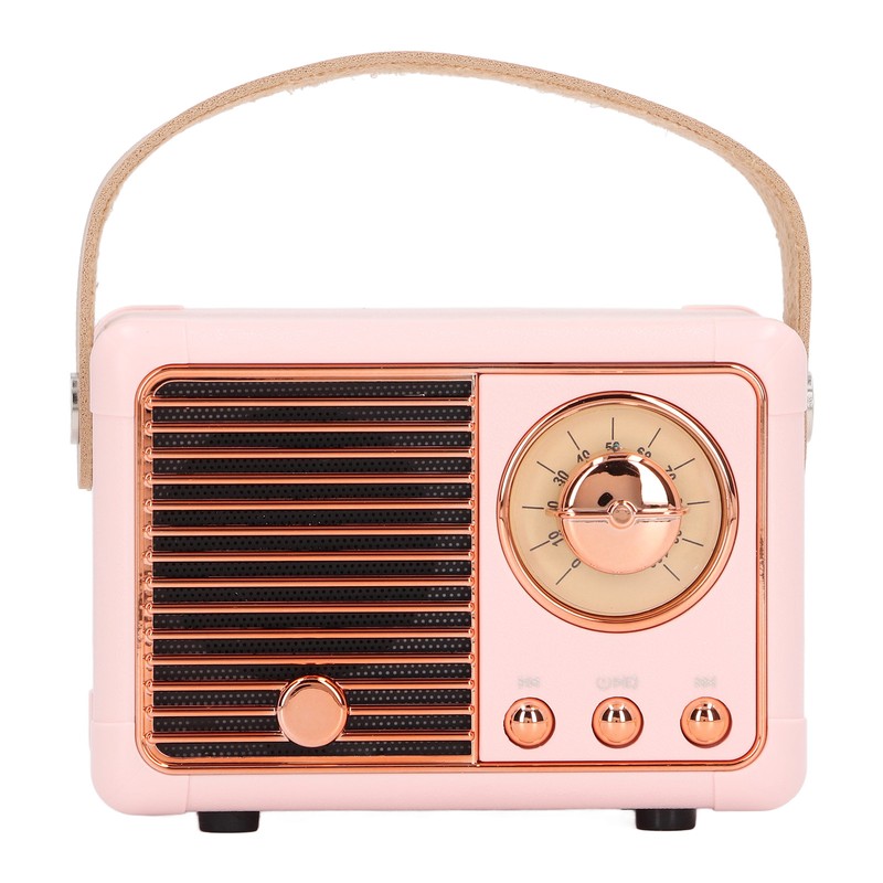 Portable Bluetooth Speaker Mini Compact Wireless Retro Support Radio Program
