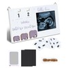 GOZINA Baby Scan Photo Frames with Baby Handprint and Footprint