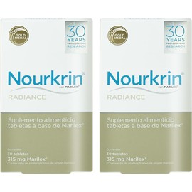 Nourkrin Radiance 30 tabs c/u Paquete 2 piezas | Tratamiento para canas y perdida de cabello ambos sexos