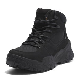 Timberland Men's Motion Scramble Mid Lace Up Waterproof Hiking Boot, Black Nubuck, 11.5
