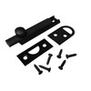 2.5 Inch Flat Door Bolts Black Plated Bolt Door Latches