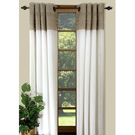 Ricardo Geneva - Panel de Ojales, 132 cm de Ancho x 213 cm de Largo, Lino/Marfil