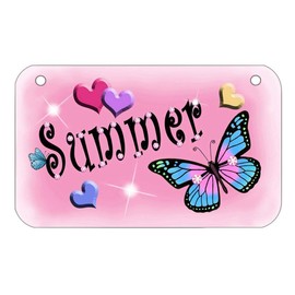 Butterflies Hearts Butterflies Bicycle License Plate Personalize Gifts 2.75 in x 4.5 in