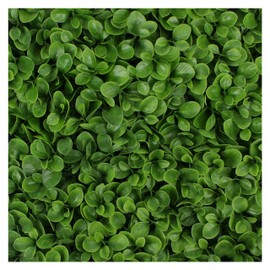 3rd Street Inn Artificial Hedge - Outdoor Artificial Plant - Great Boxwood and Ivy Substitute - Sound Diffuser Privacy Fence Hedge - Topiary Greenery Panels (12, Jasper)