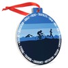 Gone For a Run Running Ceramic Ornament | Triathlon Christmas