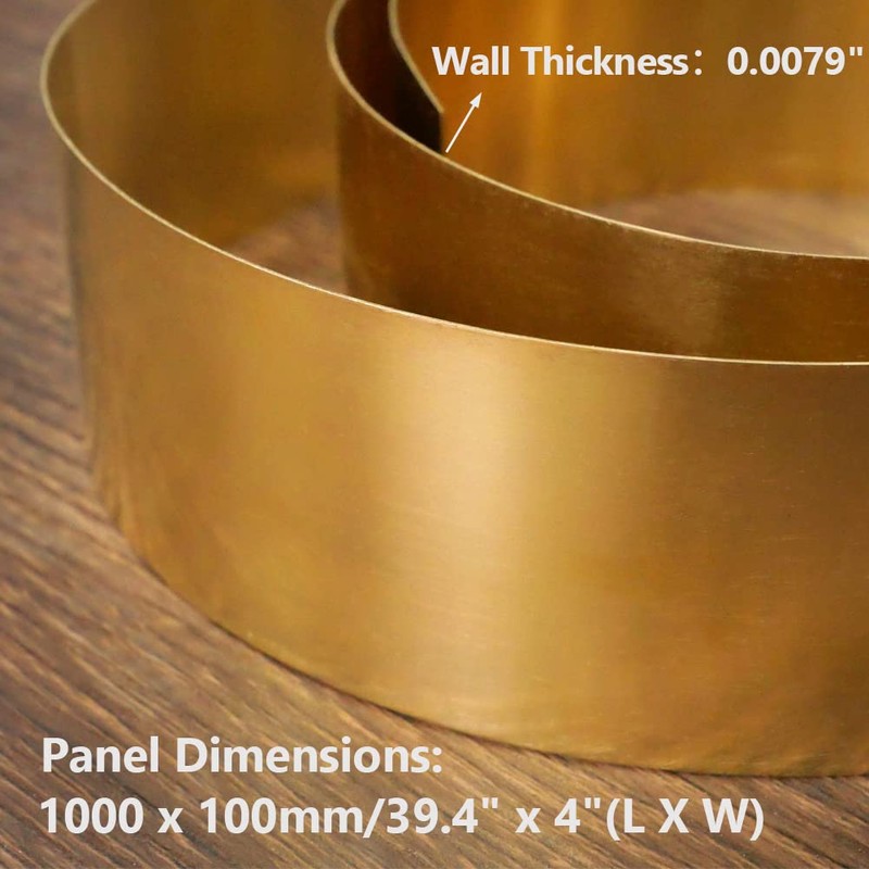 Feelers Copper Metal Brass Sheet Roll 32 Gauge x 4