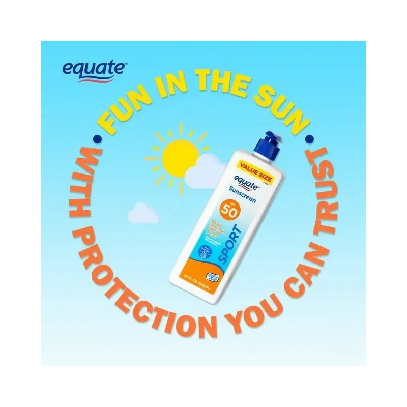 Bloqueador Equate Spf 50 Value Size Sport