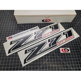 Z71 Off Road Decal Chevy Fender Tailgate Sticker 2014-2018 Select Color: (Gloss Black & Red)