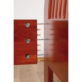 Zipbolt UT 13.500 ST Maxi 8mm Knock Down Connector - 10 Pack - Connect Furniture Legs, Rails, or Other Components - Includes 5mm and 8mm Hex Bits with Quick Release Shanks