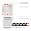 Chanzon 100 pcs 3528 (1210) Blue SMD LED Diode Lights