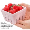 ZEAYEA Set of 4 Melamine Berry Basket, Berry Bowl With