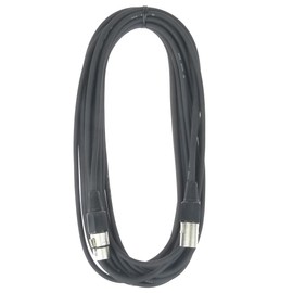 Paccs Microphone Cable 10 m Black XLR Male to XLR Female Balanced Audio Cable DMX OFC Copper