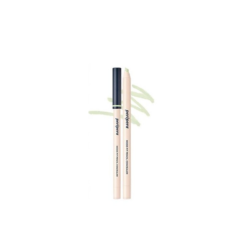 PERIPERA Mood Fit Pencil Concealer 0.35g, Color:02 Cover Green