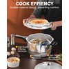 WantJoin 8Qt Aluminum Pressure Cooker w/Release Valve & Multiple Protective