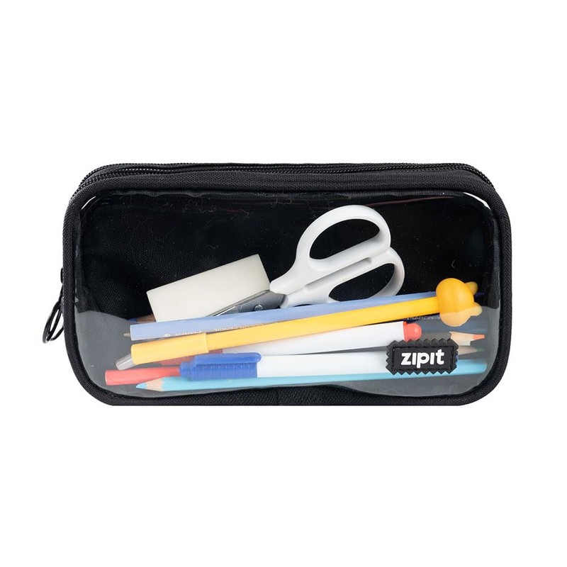 ZIPIT Half & Half Pencil Case, Large Pencil Case for