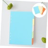 Operitacx 15pcs Index Label Book Dividers Separators Office Document Organizer