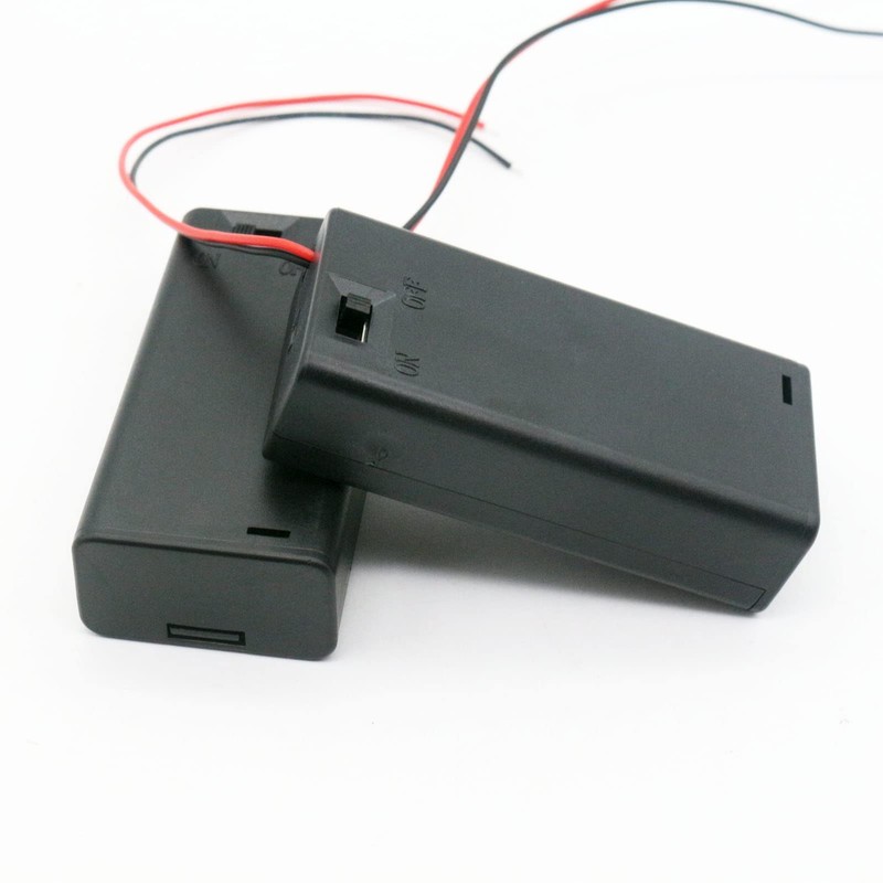 Lpdphanxfkx 2AA Battery Holder with Switch and Wires, 4 Pcs