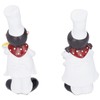 Resin Couple Chef Figurine Sculptures Statues Decor Kitchen Bar Cabinet