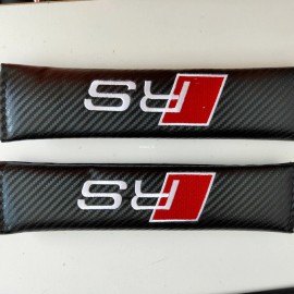 Unbranded NEW 2pcs RS Embroidery Seat Belt COVER Shoulder Pads Cover Cushion