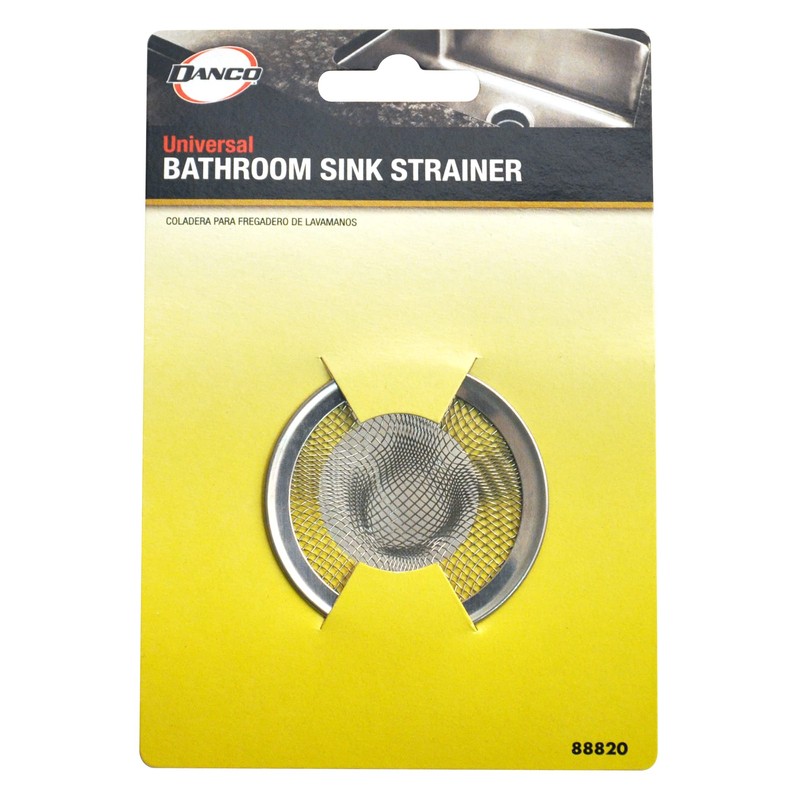 Danco 88820 2 in. Mesh Bathroom Lavatory Sink Strainer, Stainless