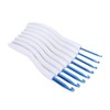 8pcs Crochet Hooks Curved Soft Handle Comfortable Portable Knitting Tool